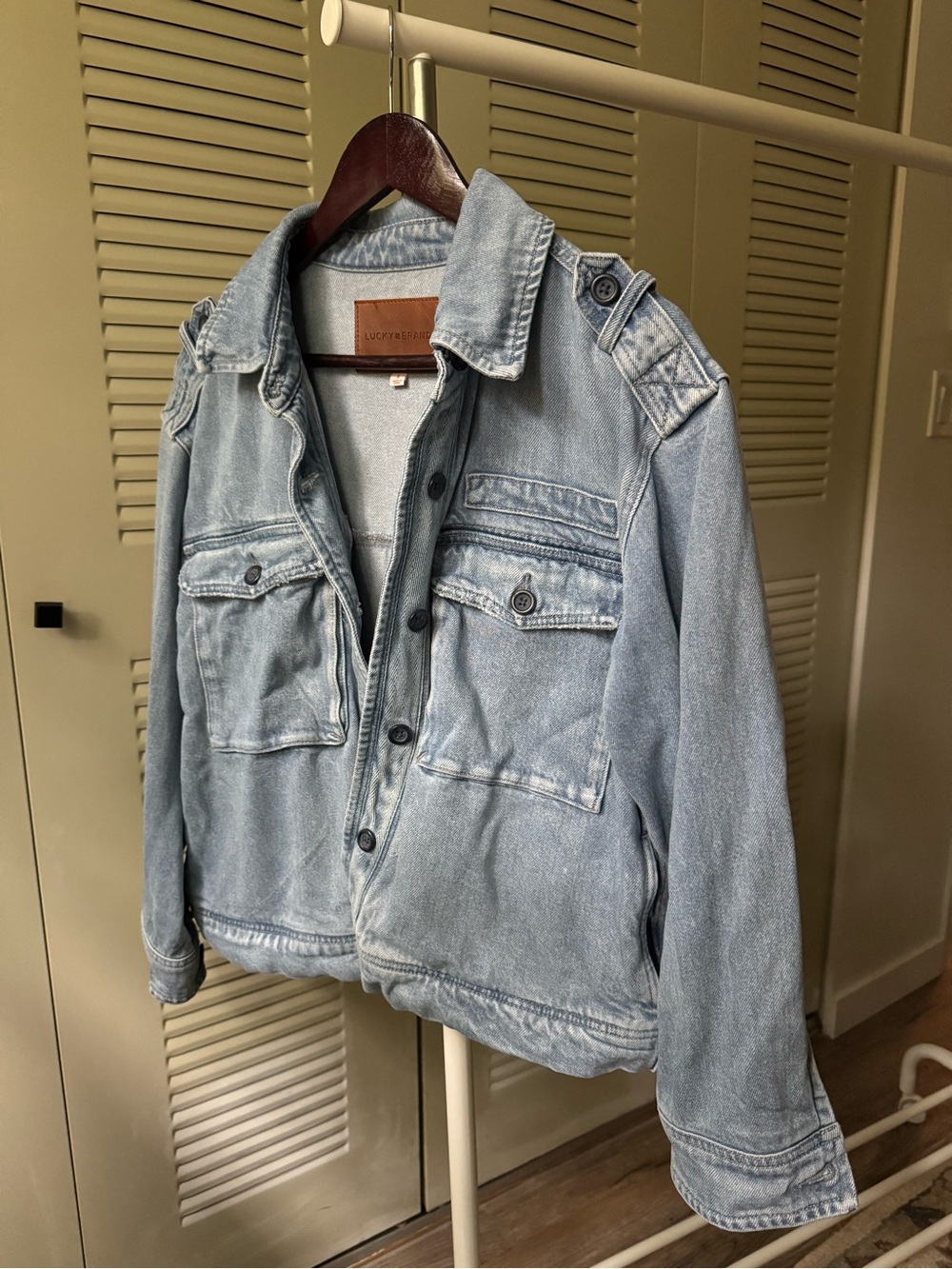 Lucky Brand Slouchy Button-up Jean Jacket